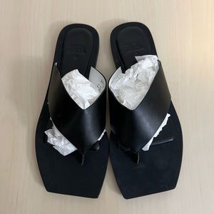 BRAND NEW Zara Black Sandals - Size 6.5
